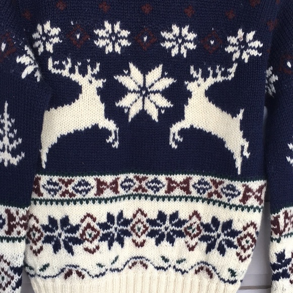 RALPH LAUREN RARE VINTAGE HAND KNIT CLASSIC PULLOVER SWEATER AUTHENTIC/COZY WOOL - Picture 4 of 14